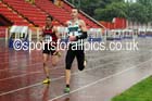 Battle for 2nd place between WGEL and HHH in the 4 x 400 metres relay in the worst conditions of the day during the British National League, Division 1, Gateshead. Photo: David T. Hewitson/Sports for All Pics